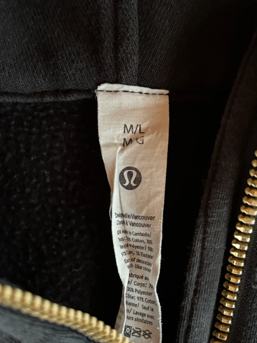 Lululemon Scuba Oversized Half-Zip Hoodie with Gold Zipper